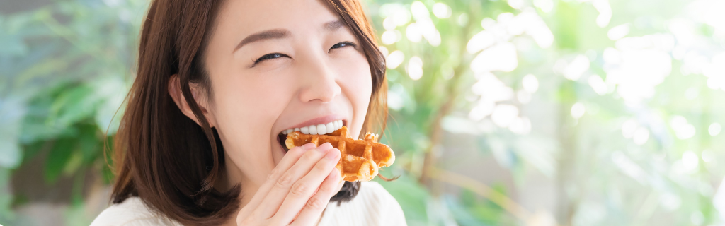 春日井市八光町・ももはな歯科クリニック・食べ物をしっかり噛めて消化が良くなる